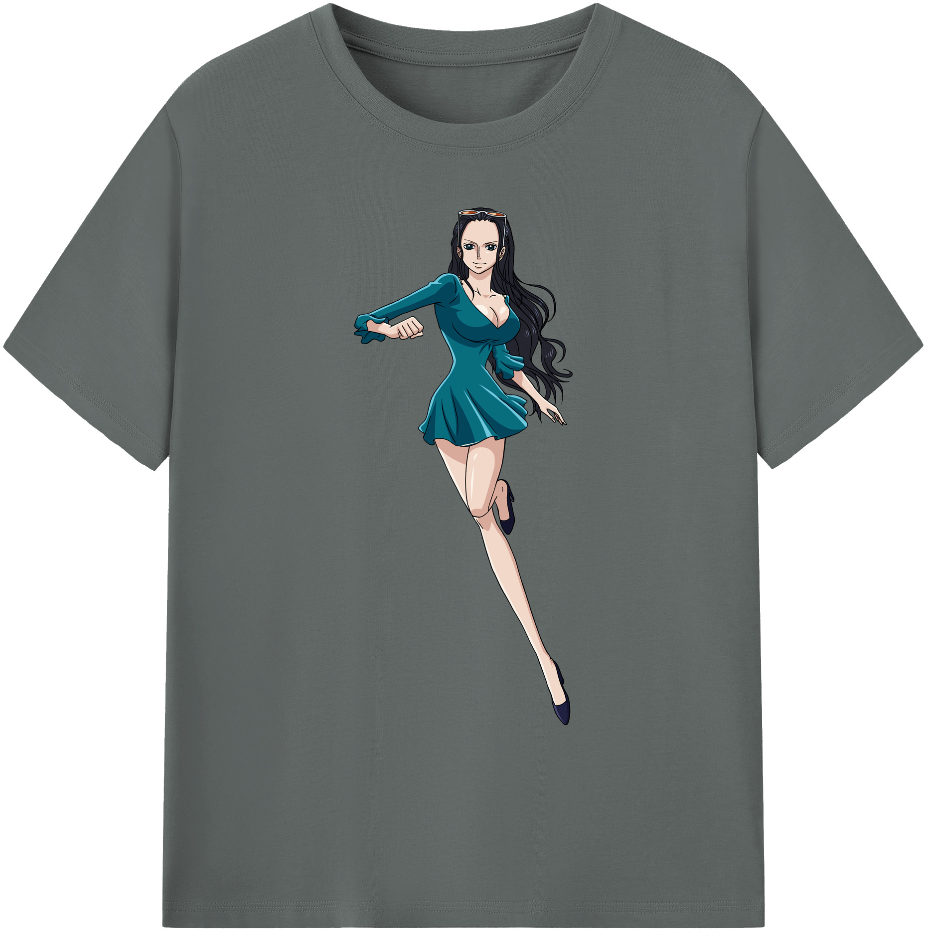 ワンピース ニコ・ロビン ONE PIECE Nico Robin 綿100％ メンズ半袖Tシャツ｜肌触りやわらか＆通気性